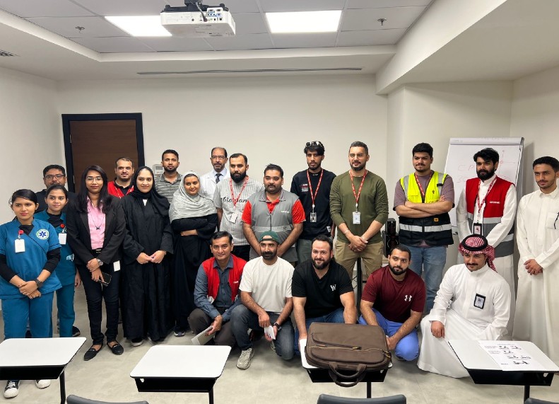 دورة توعية بالإسعافات الأولية وورشة عمل لشركة أرامكس السعودية، الرياض